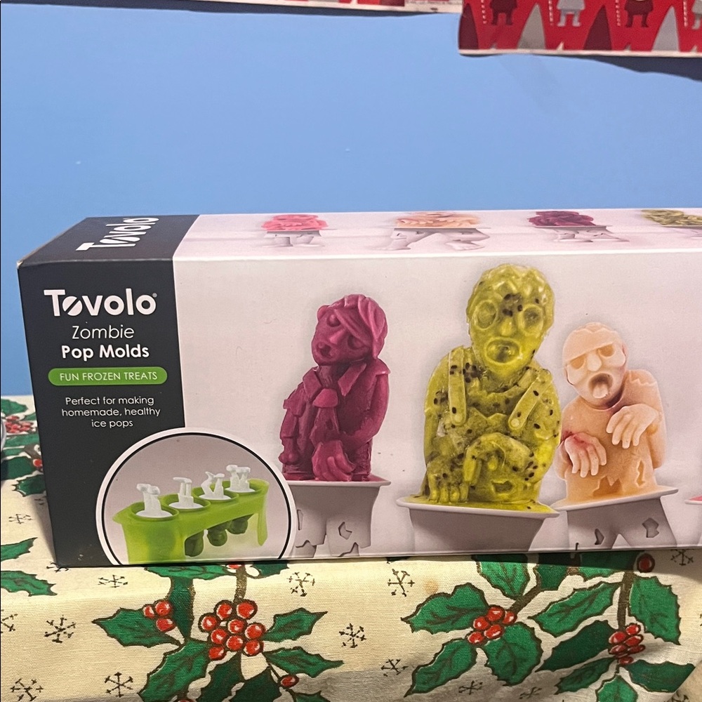Tovolo Zombie Pop Molds - Vibrant Green, Pink, and Cream